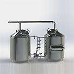 Microbrewery for 200 l. per brew