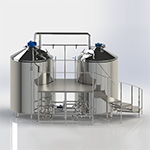 Minibrewery for 2000 l. per brew