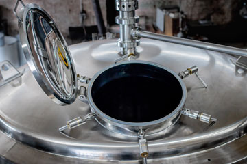 Manhole cover open view