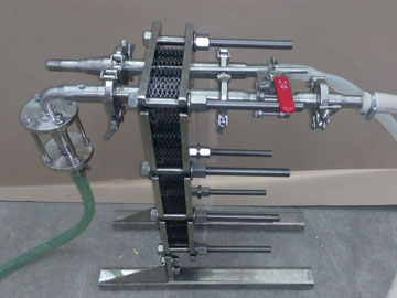 Wort heatexchanger for minibrewery